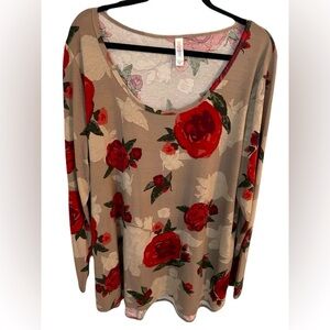 Beautiful floral long sleeve top